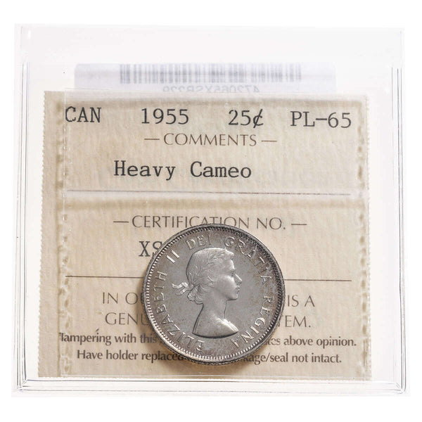 25 cent 1955 Heavy Cameo ICCS PL-65 Default Title