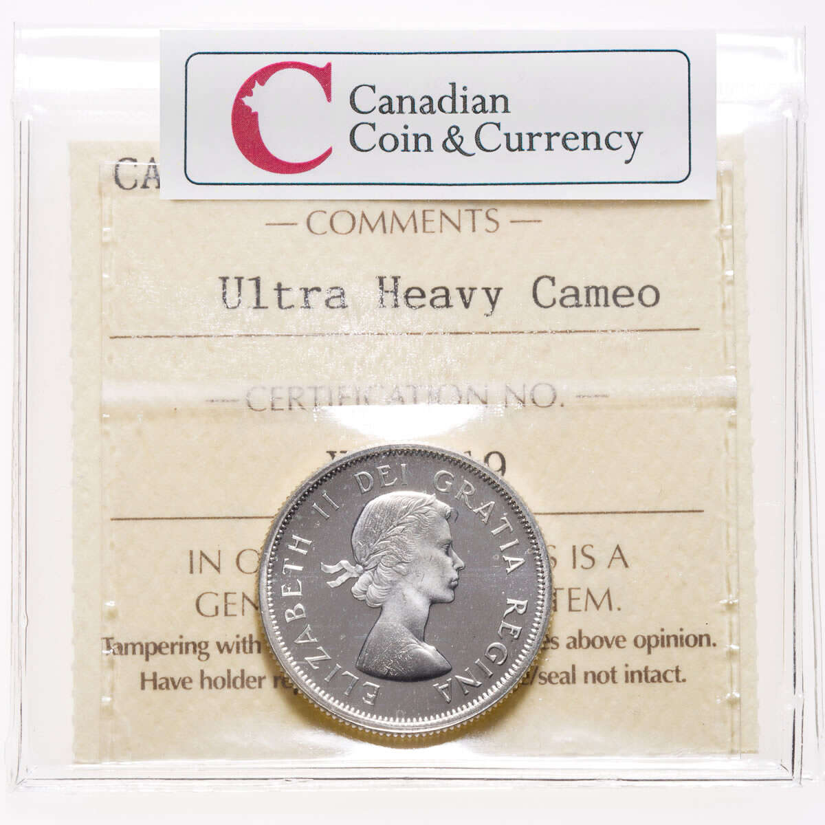 25 cent 1964 Ultra Heavy Cameo ICCS PL-66 Default Title