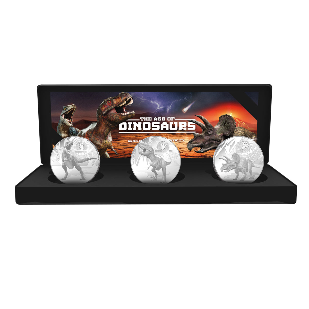 2021 $5 The Age of Dinosaurs - Pure Silver 3-Coin Set