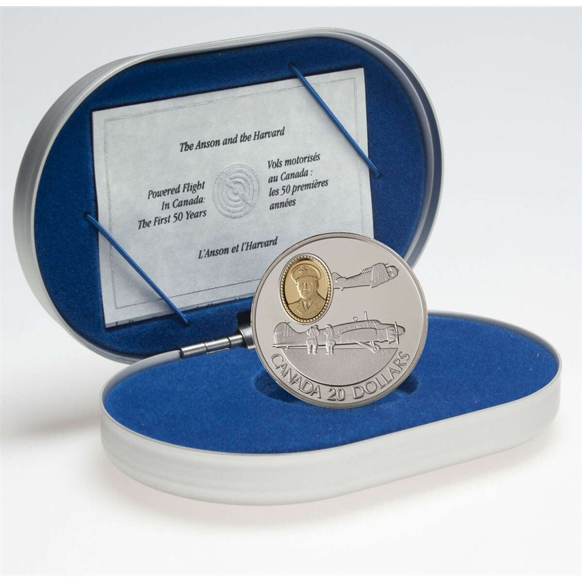 1990 $20 Aviation Series One (1) Avro Anson and the North American Har