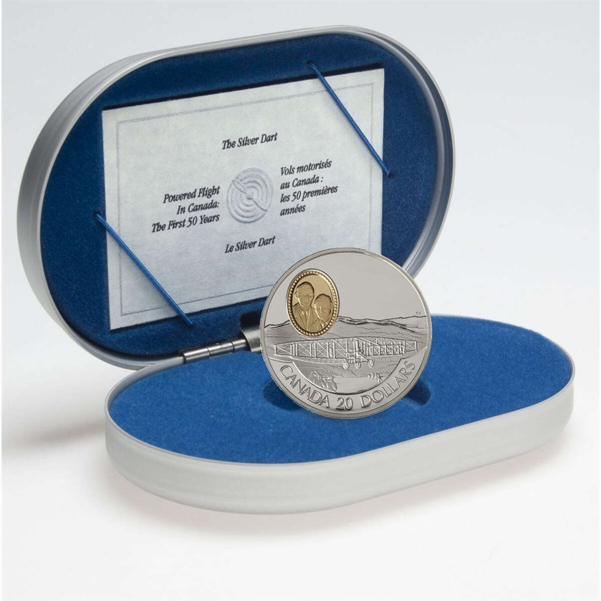 K*∞様 イーグル1991オールドメタル 1991 $20 Aviation Series One (3) A.E.A. Silver Dart - Sterling Silver