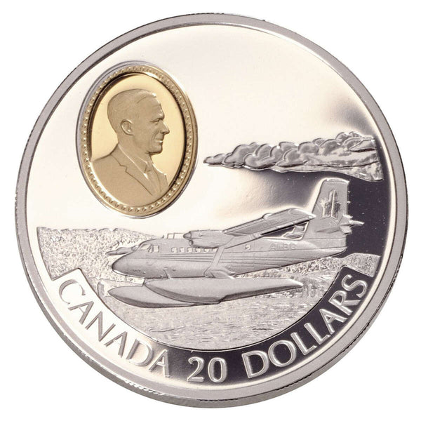 1999 $20 Aviation Series Two (9) de Havilland DHC-6 Twin Otter - Sterling Silver Coin Default Title