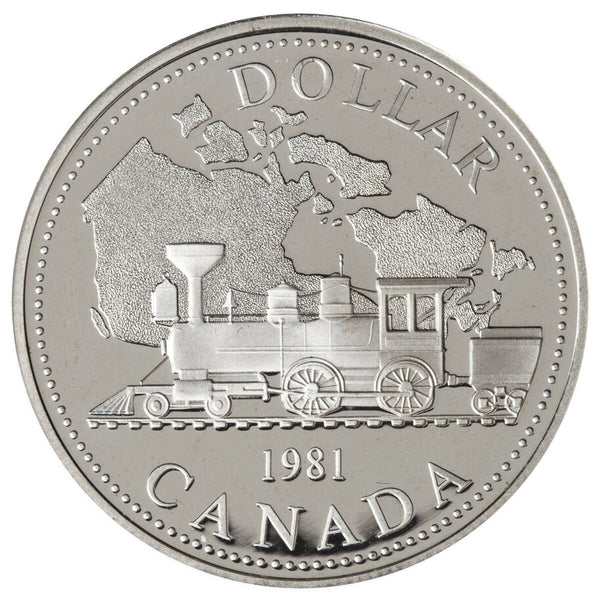 1981 $1 Trans-Canada Railway Centennial - Silver Dollar Proof Default Title