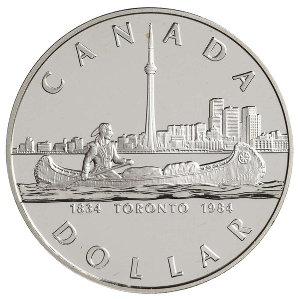 1984 $1 Toronto Sesquicentennial - Silver Dollar Proof Default Title
