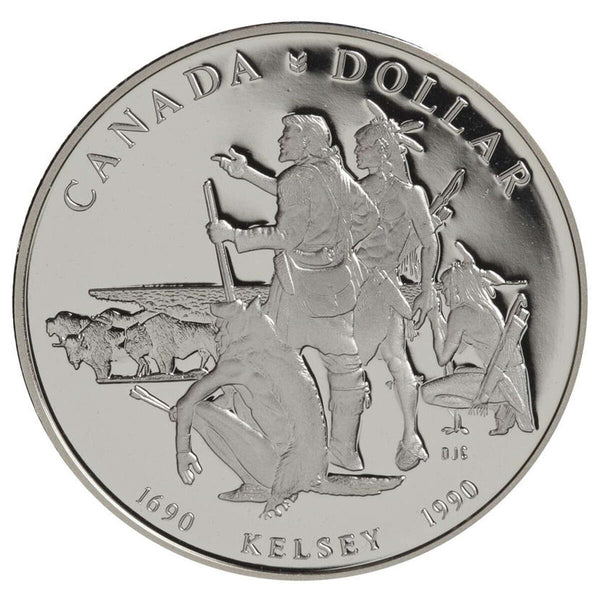 1990 $1 Henry Kelsey Tricentennial - Silver Dollar Proof