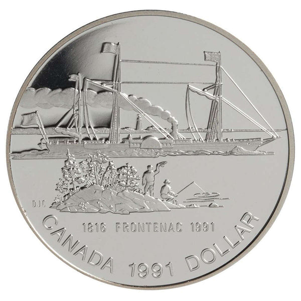 1991 $1 The Frontenac, 175th Anniversary - Silver Dollar Proof