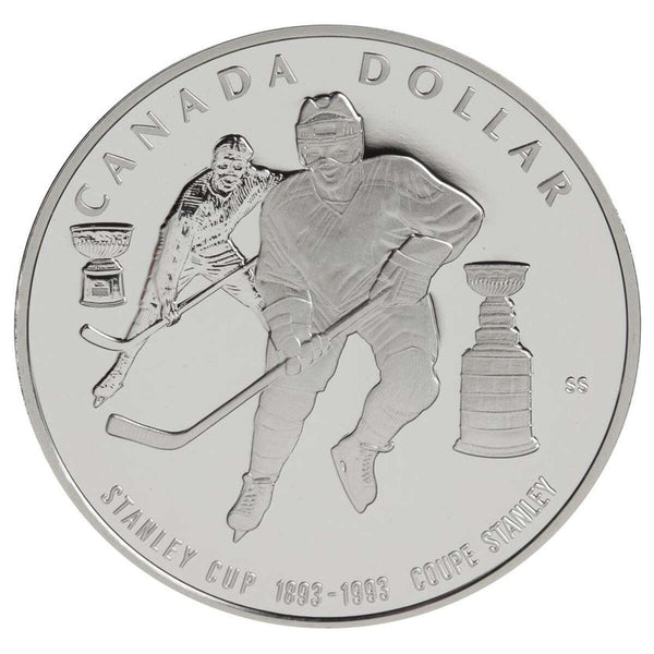 1993 $1 The Stanley Cup, 100th Anniversary - Sterling Silver Dollar Proof Default Title