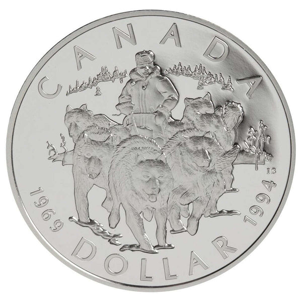 1994 $1 R.C.M.P. Northern Dog Team Patrol - Sterling Silver Dollar Proof Default Title