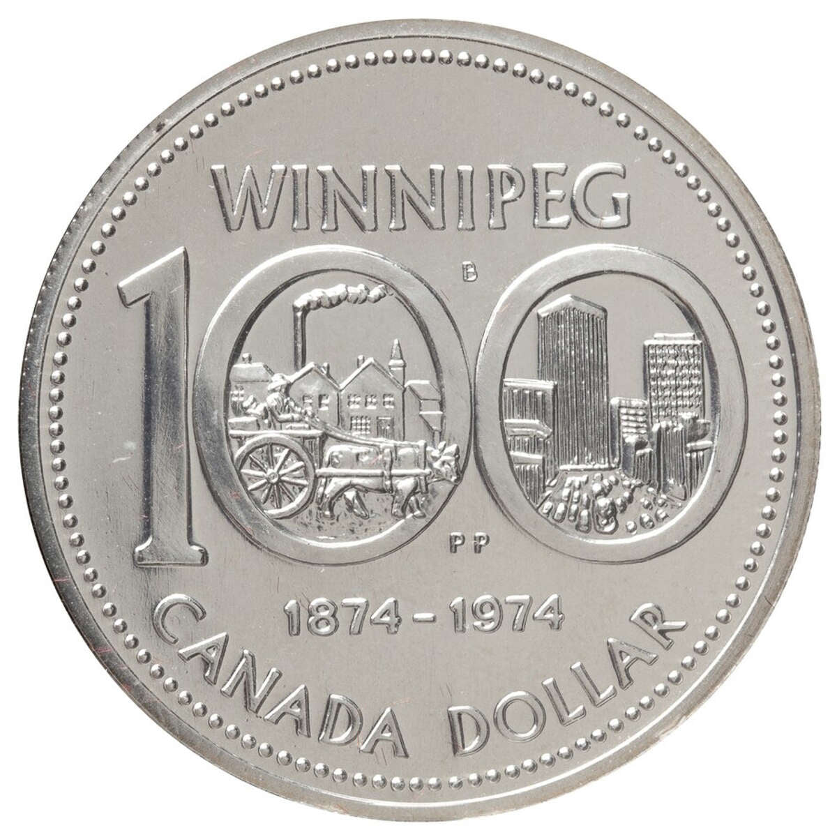 1974 $1 Winnipeg Centennial - Silver Dollar Default Title