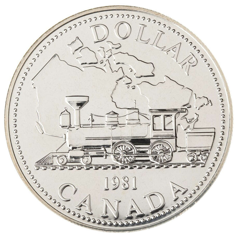 1981 $1 Trans-Canada Centennial - Silver Dollar B.U. Default Title