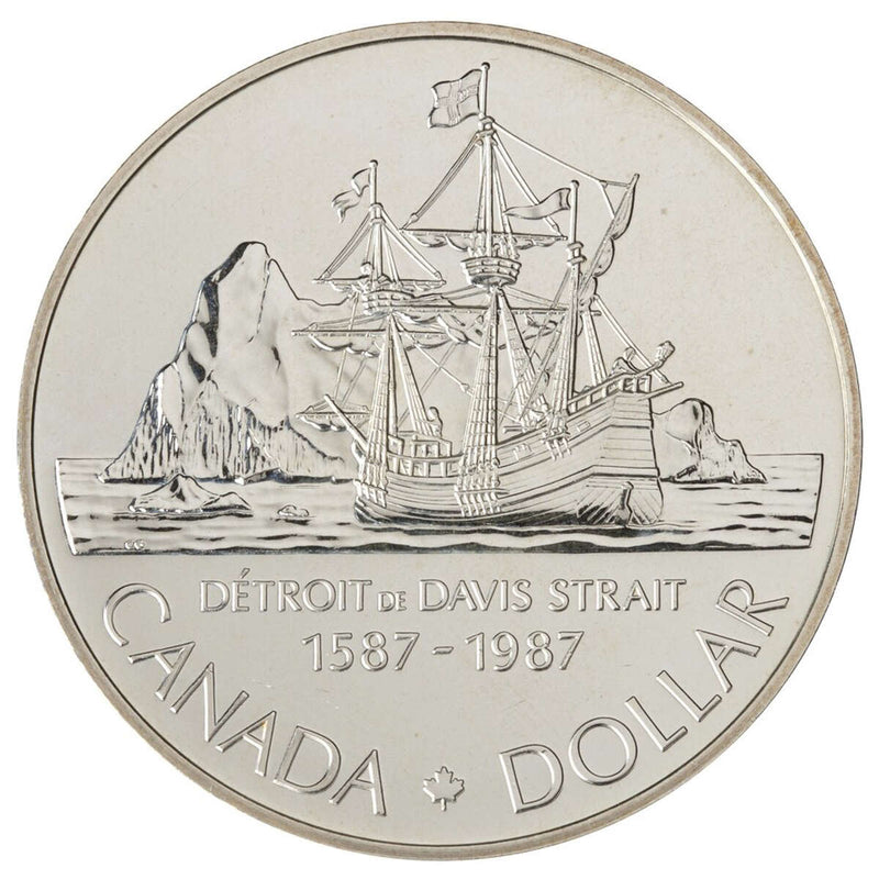 1987 $1 John Davis - Silver Dollar B.U. Default Title