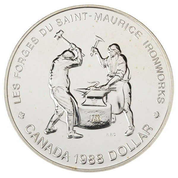 1988 $1 Saint-Maurice Ironworks - Silver Dollar B.U. Default Title