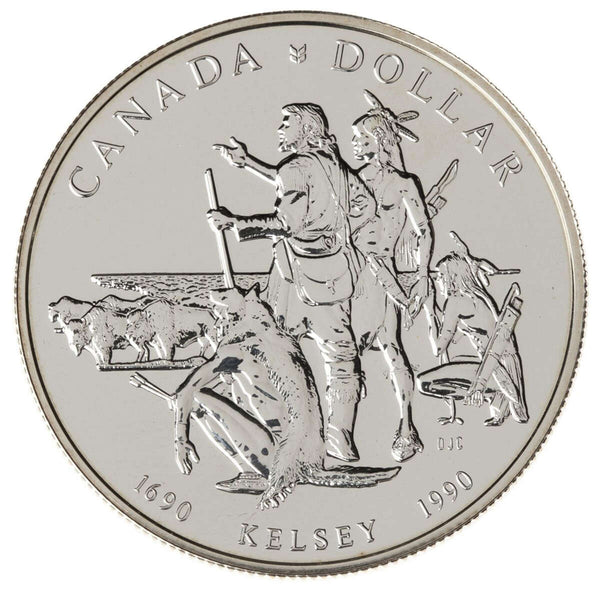 1990 $1 Henry Kelsey Tricentennial - Silver Dollar B.U.