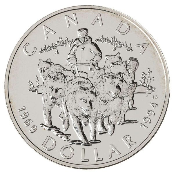 1994 $1 RCMP Northern Dog Team Patrol - Sterling Silver Dollar B.U. Default Title