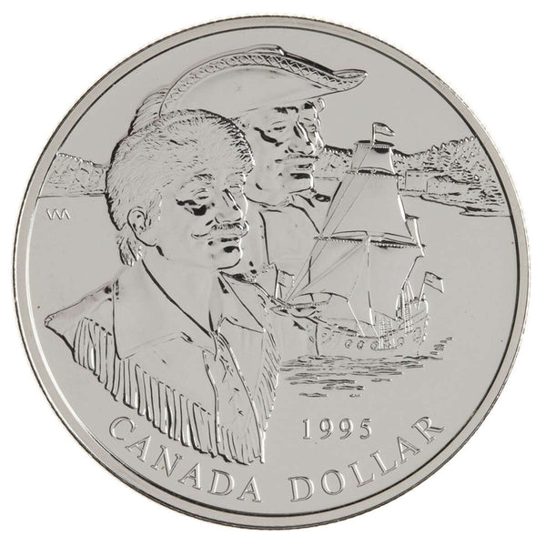 1995 $1 Hudson's Bay Co., 325th Anniversary - Sterling Silver Dollar B.U. Default Title