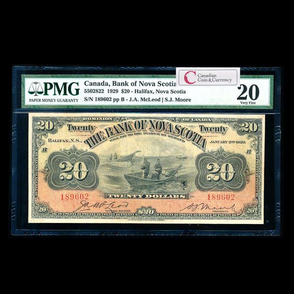 The Bank of Nova Scotia $20 1929  PMG VF-20 Default Title