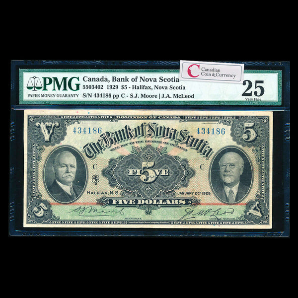 The Bank of Nova Scotia $5 1929  PMG VF-25 Default Title