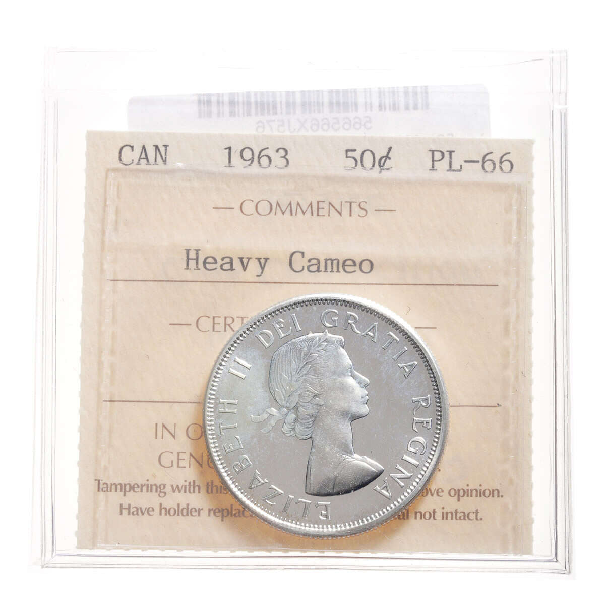 50c 1963 Heavy Cameo PL-66 Default Title