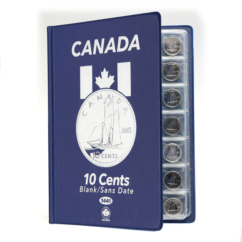 Uni-Safe Blue Coin Albums 10 Cents (Blank)