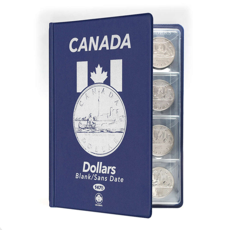 Uni-Safe Blue Coin Albums 1 Dollar (Blank)