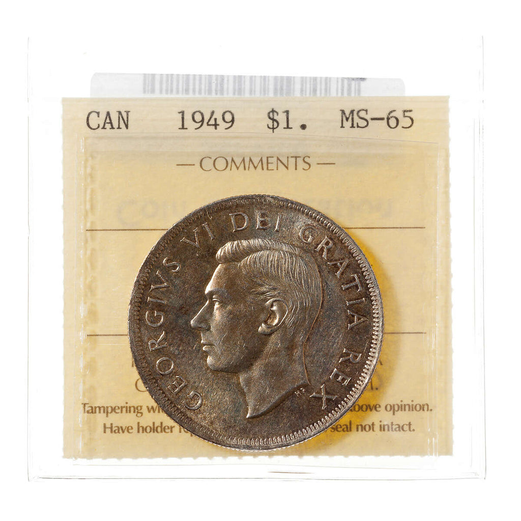 1 Dollar 1949 ICCS MS 65