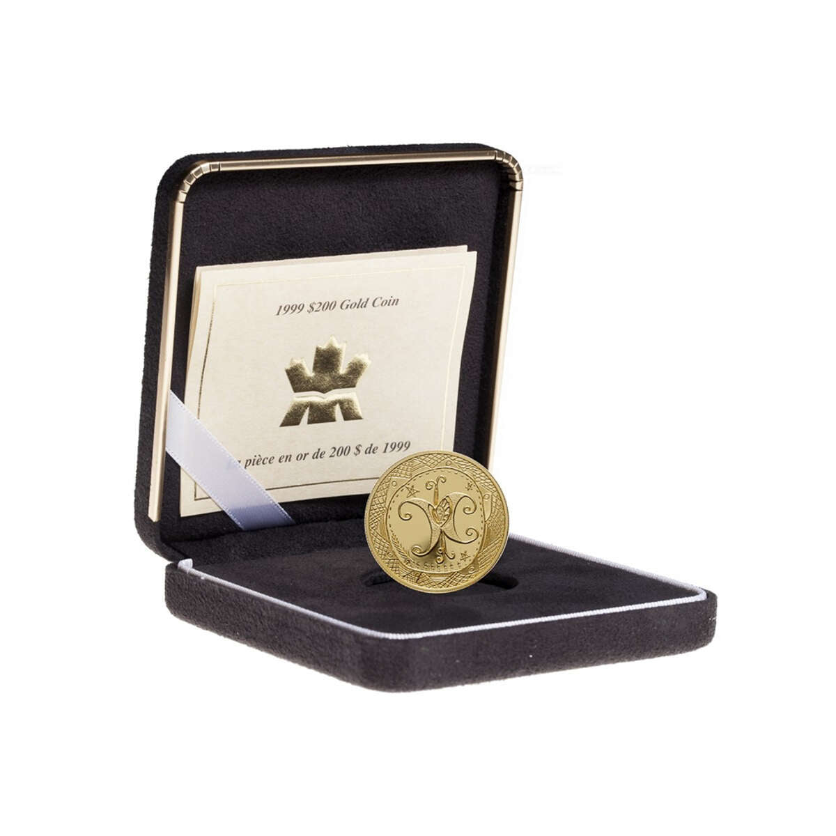 エルジー　赤口ゴールド　#200 90g 開封済 1999 $200 Mikmaq Butterfly - 22kt. Gold Coin