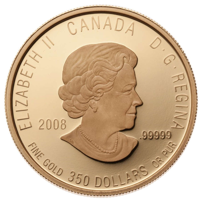 2008 $350 Provincial Floral Emblems: Purple Saxifrage - Pure Gold Coin Default Title