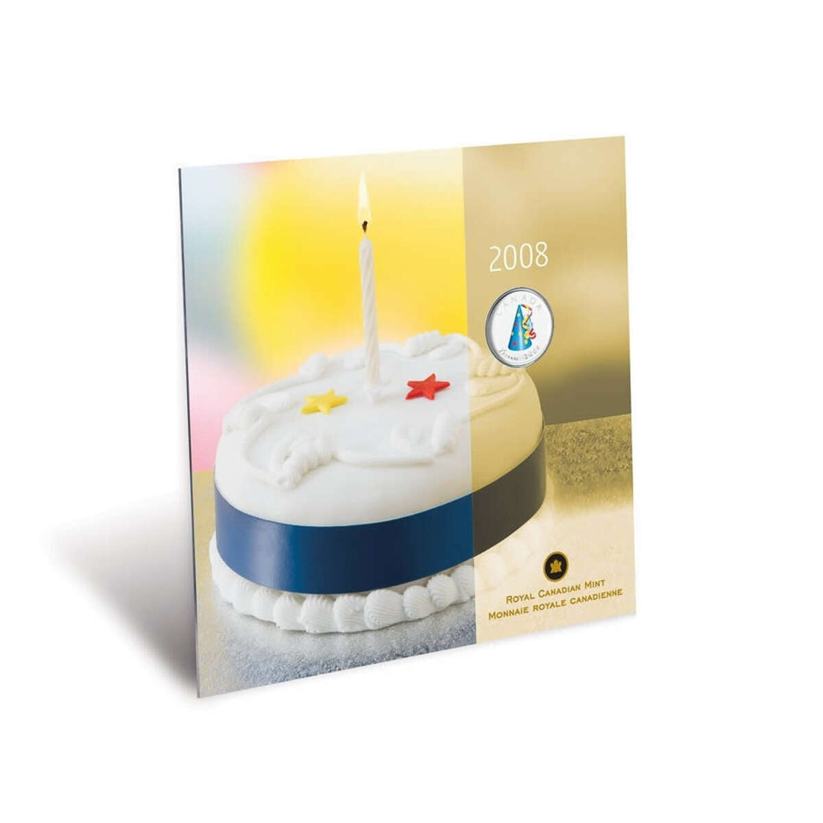 2008 Birthday Gift Set with Coloured 25c