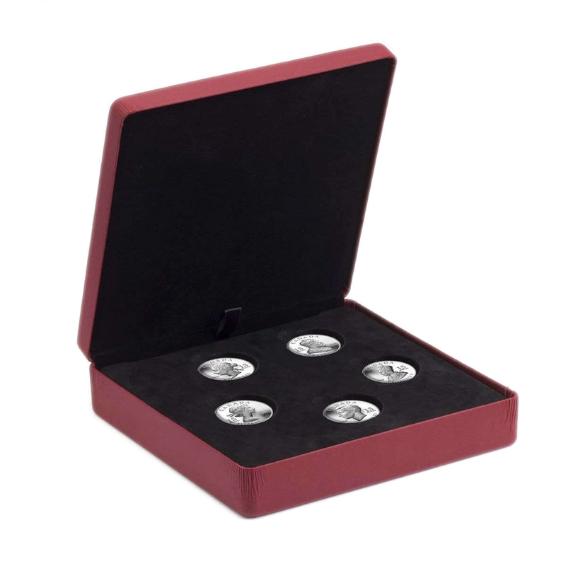 2009 $15 Vignettes of Royalty - Sterling Silver 5-Coin Set in Display Case