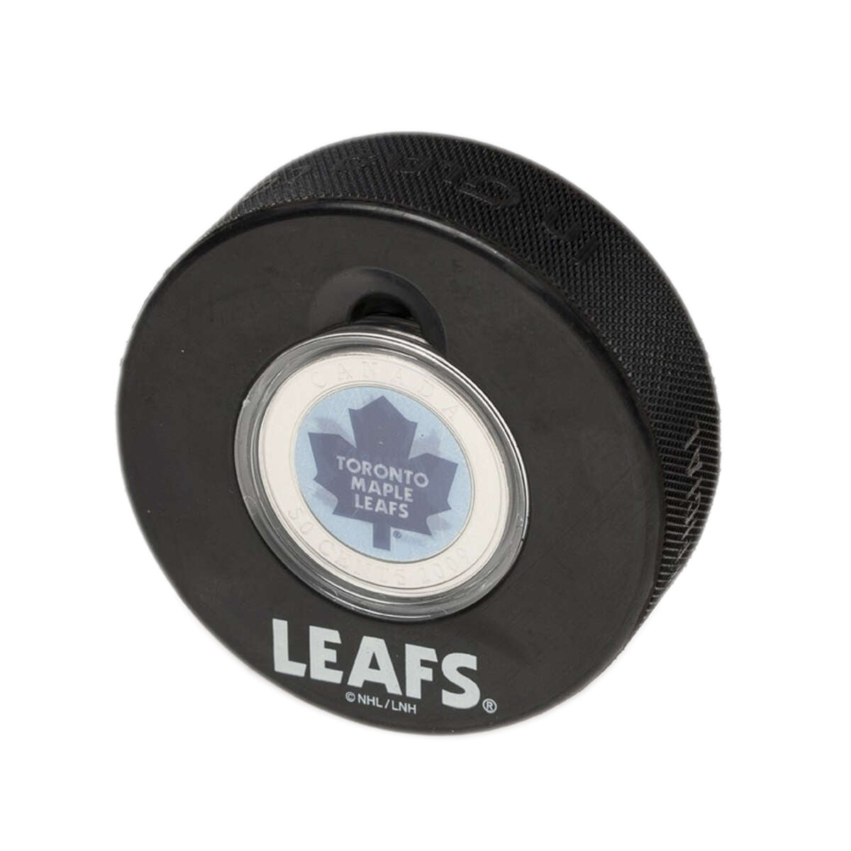 2009 50c Toronto Maple Leafs Coin and Puck