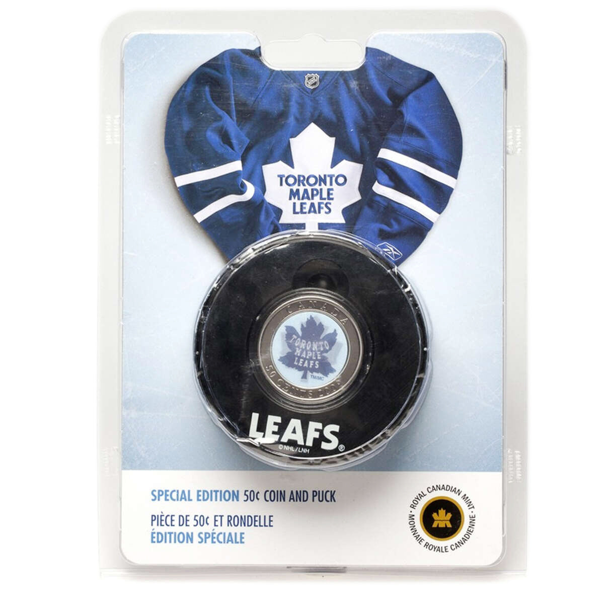 2009 50c Toronto Maple Leafs Coin and Puck