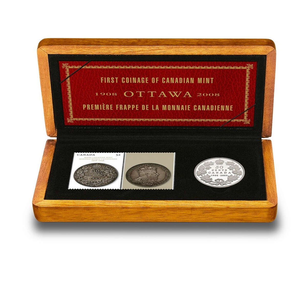 2008 50c RCM Coin & Stamp Set Default Title