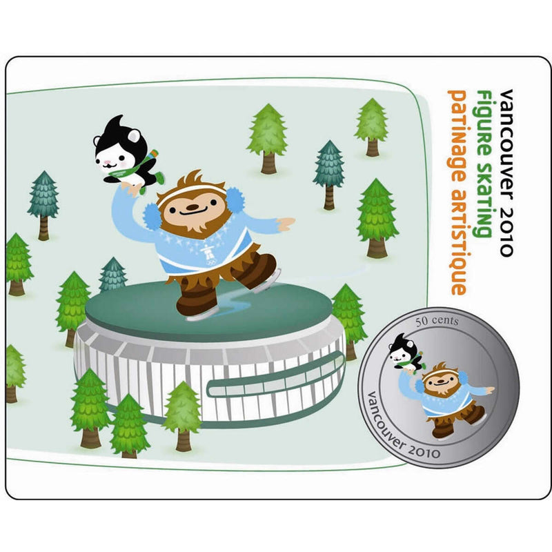 2010 50c Vancouver Mascots Collector Cards: Quatchi & Miga Figure Skating Default Title