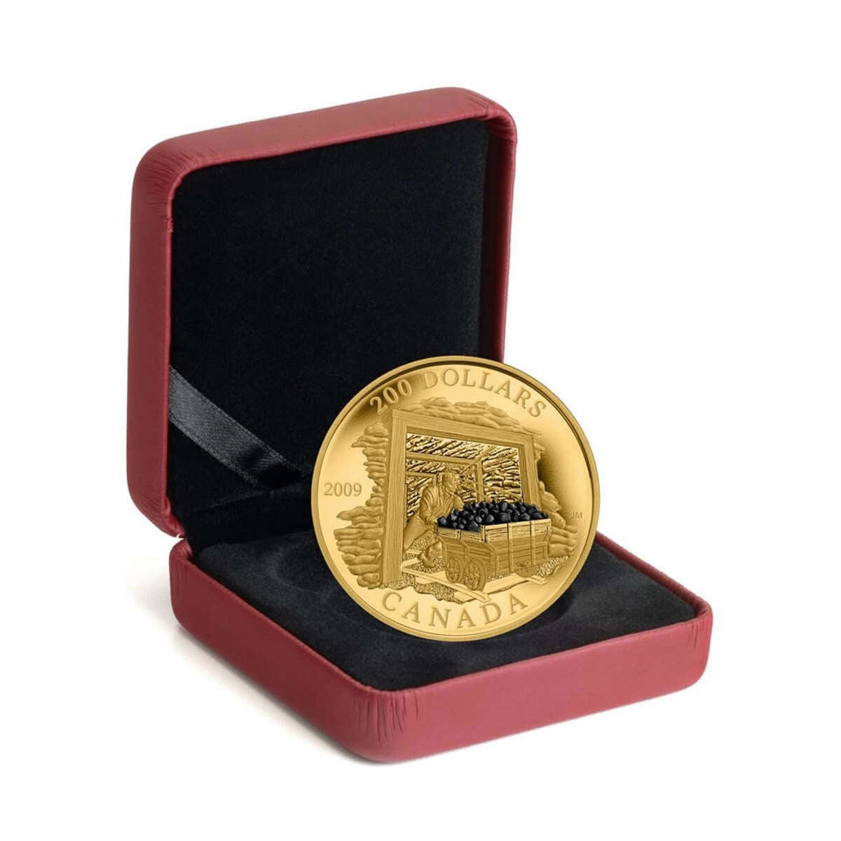 2009 $200 Coal Mining Trade - 22-kt. Gold Coin