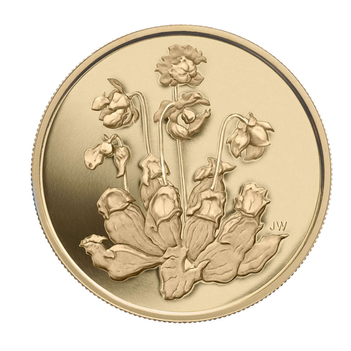 2009 $350 Provincial Floral Emblems: Pitcher Plant - Pure Gold Coin