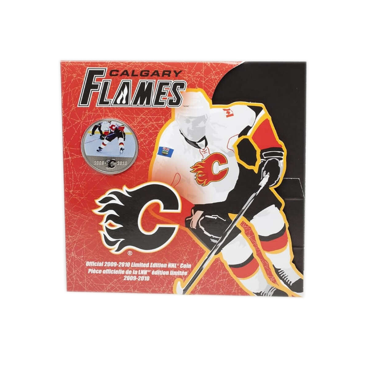 2009-2010 50c NHL: Calgary Flames - Coloured Coin