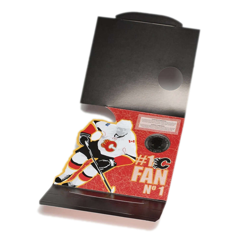 2009-2010 50c NHL: Calgary Flames - Coloured Coin