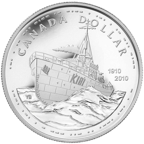 2010 $1 The Canadian Navy, 100th Anniversary - Silver Dollar Proof