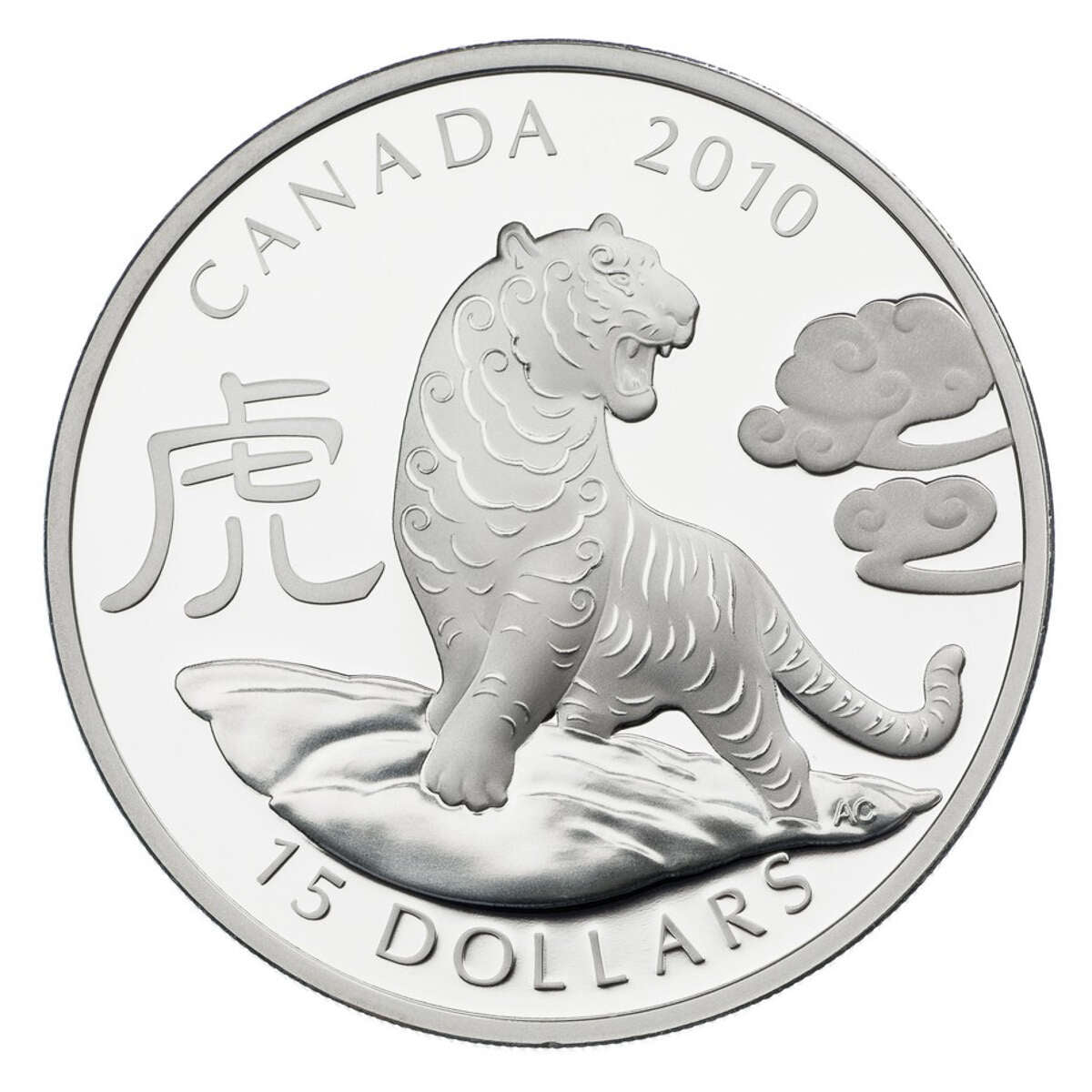 2010 $15 Year of the Tiger - Pure Silver Coin Default Title