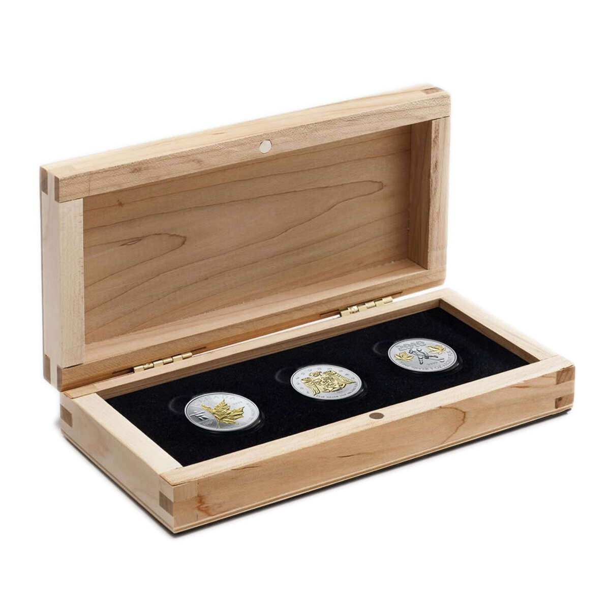 2010 $5 Vancouver Maple Leaf - Pure Silver 3-Coin Set