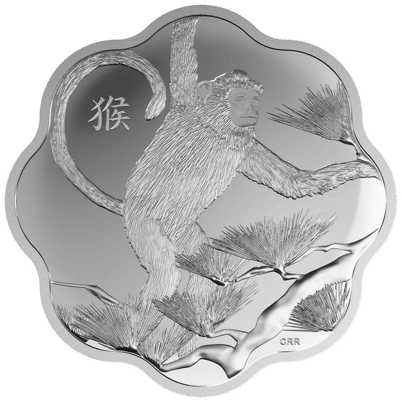 2016 $15 Lunar Lotus Year of the Monkey - Pure Silver Coin Default Title