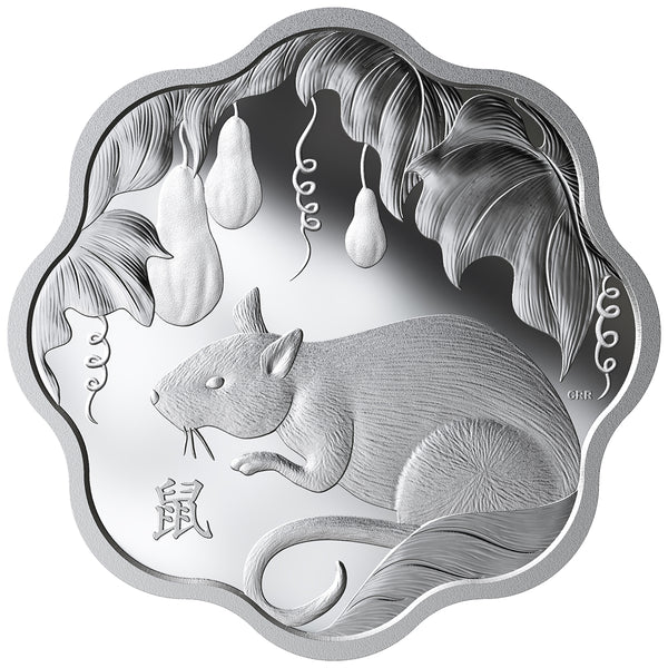 2020 $15 Lunar Lotus Year of the Rat - Pure Silver Coin