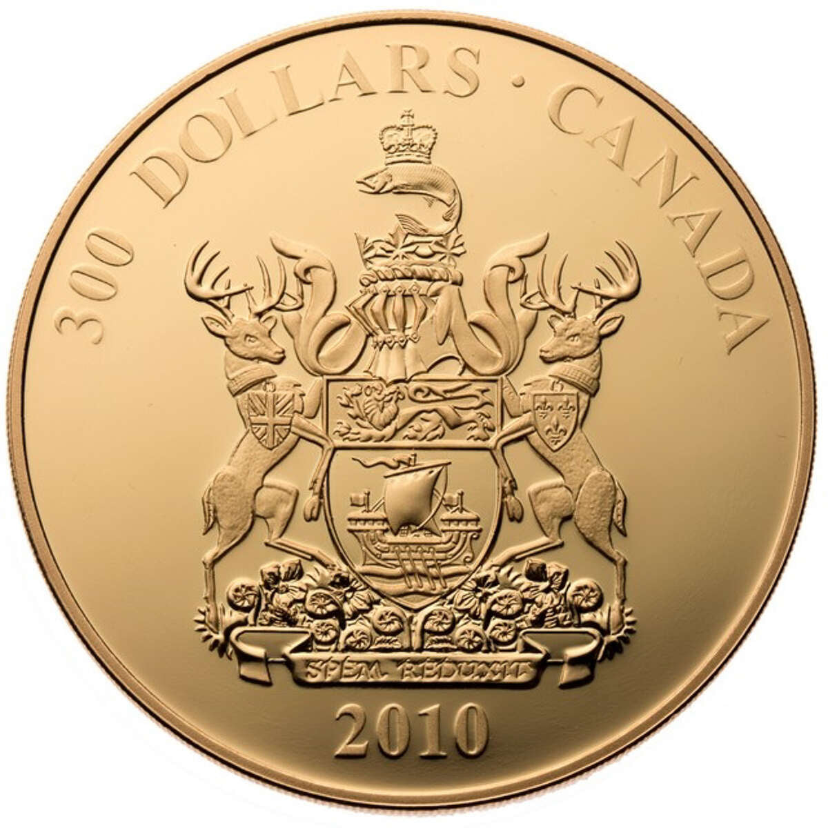 2010 $300 Provincial Coat of Arms: New Brunswick - 14-kt. Gold Coin