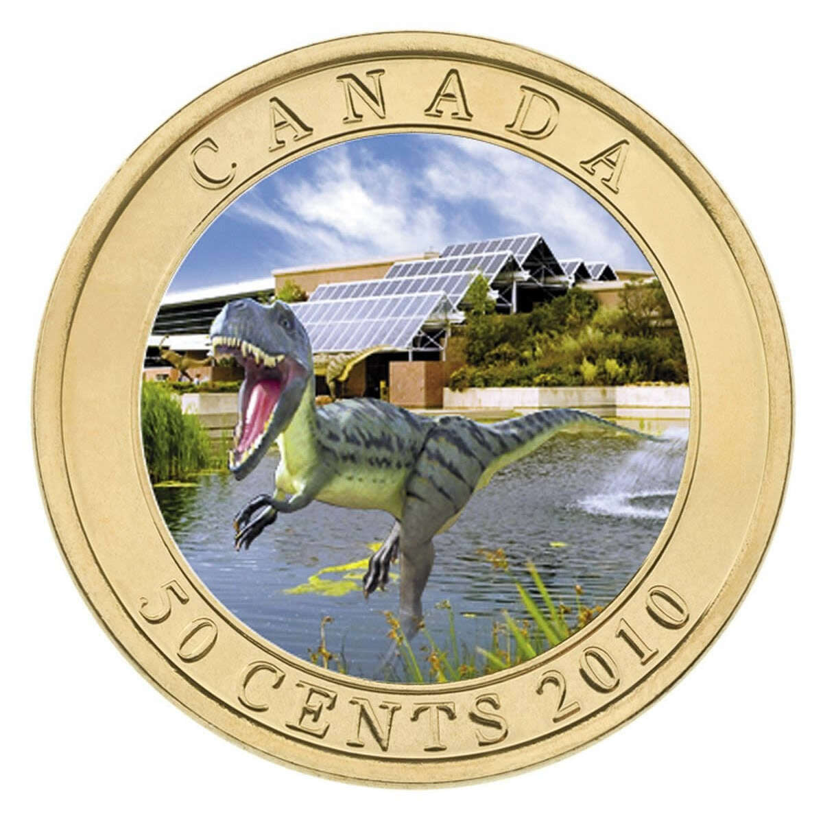 2010 50c Dinosaur Exhibit: Albertosaurus - Lenticular Coin Default Title