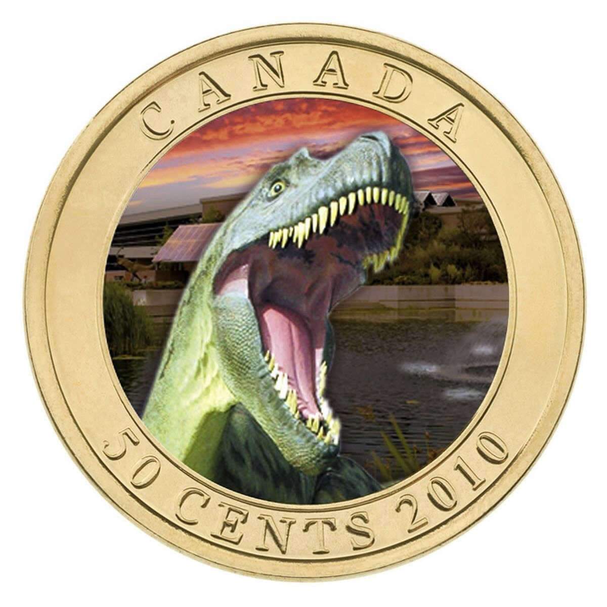 2010 50c Dinosaur Exhibit: Albertosaurus - Lenticular Coin Default Title