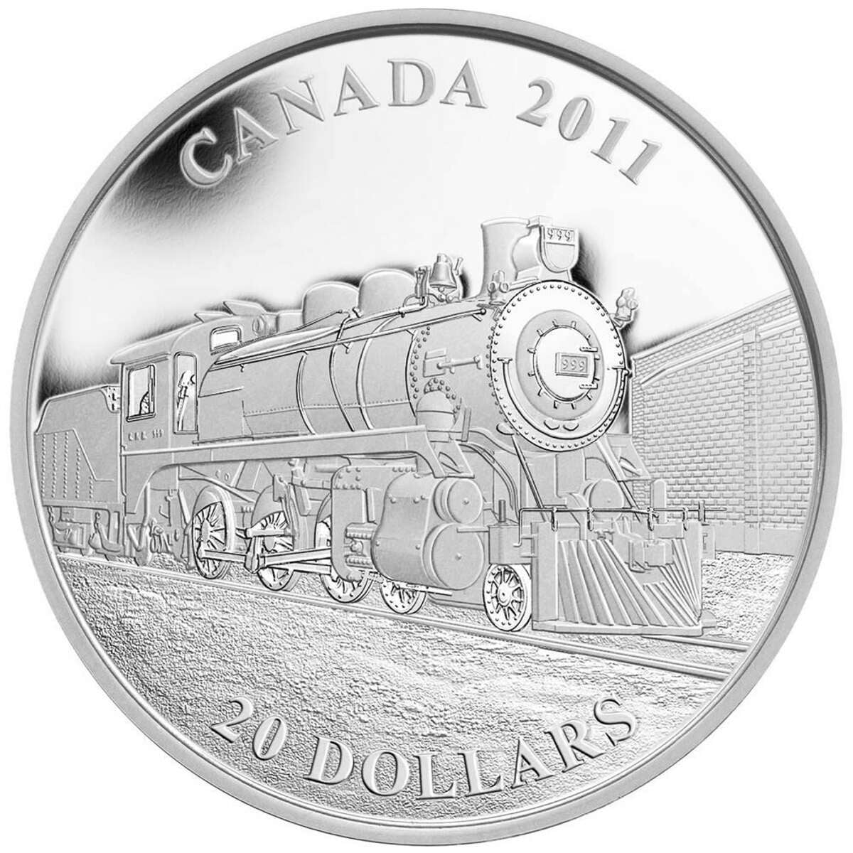 2011 $20 Great Canadian Locomotives Series: D-10 - Pure Silver Coin Default Title