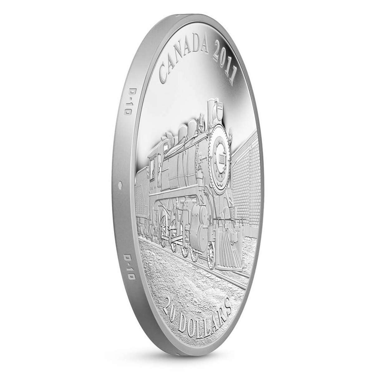 2011 $20 Great Canadian Locomotives Series: D-10 - Pure Silver Coin Default Title