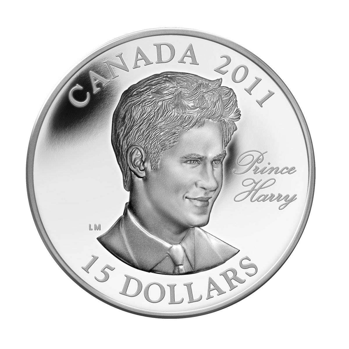 2011 $15 Continuity of the Crown: Prince Harry - Ultra High Relief Sterling Silver Coin Default Title