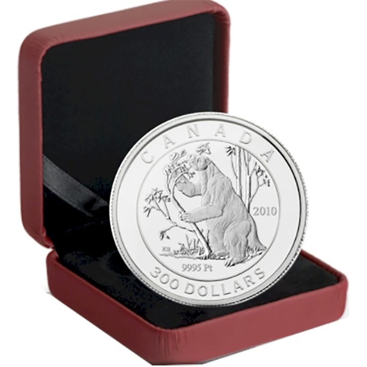 2010 $300 Ground Sloth - Pure Platinum Coin