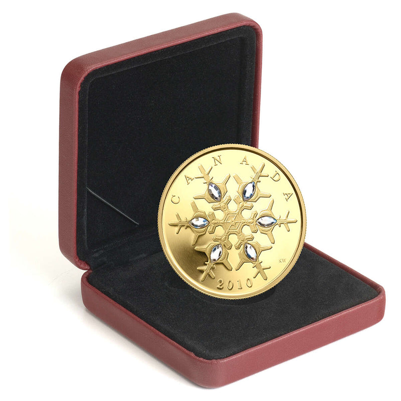 2010 $300 Crystal Snowflake - 14kt. Gold Coin Default Title